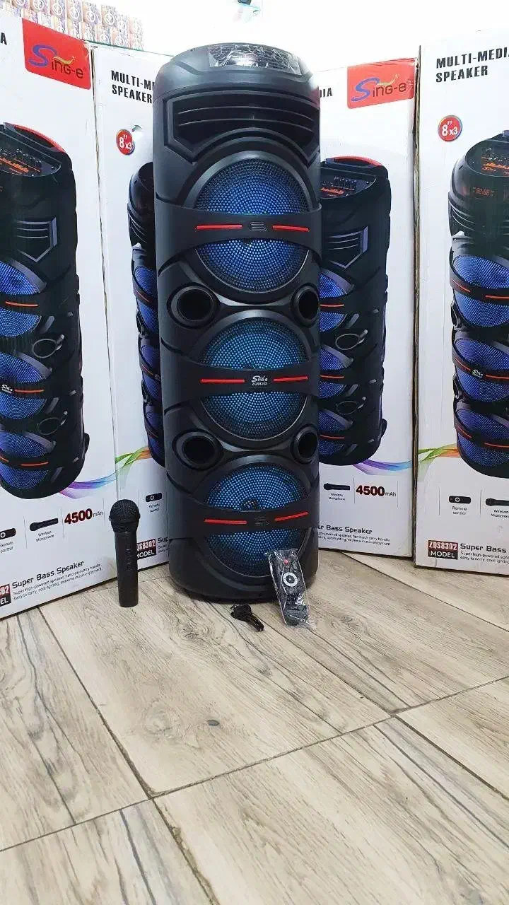 اسپیکر پارتی باکس چرخ دار میکروفون و کنترل|سیستم صوتی خانگی|اراک, |دیوار