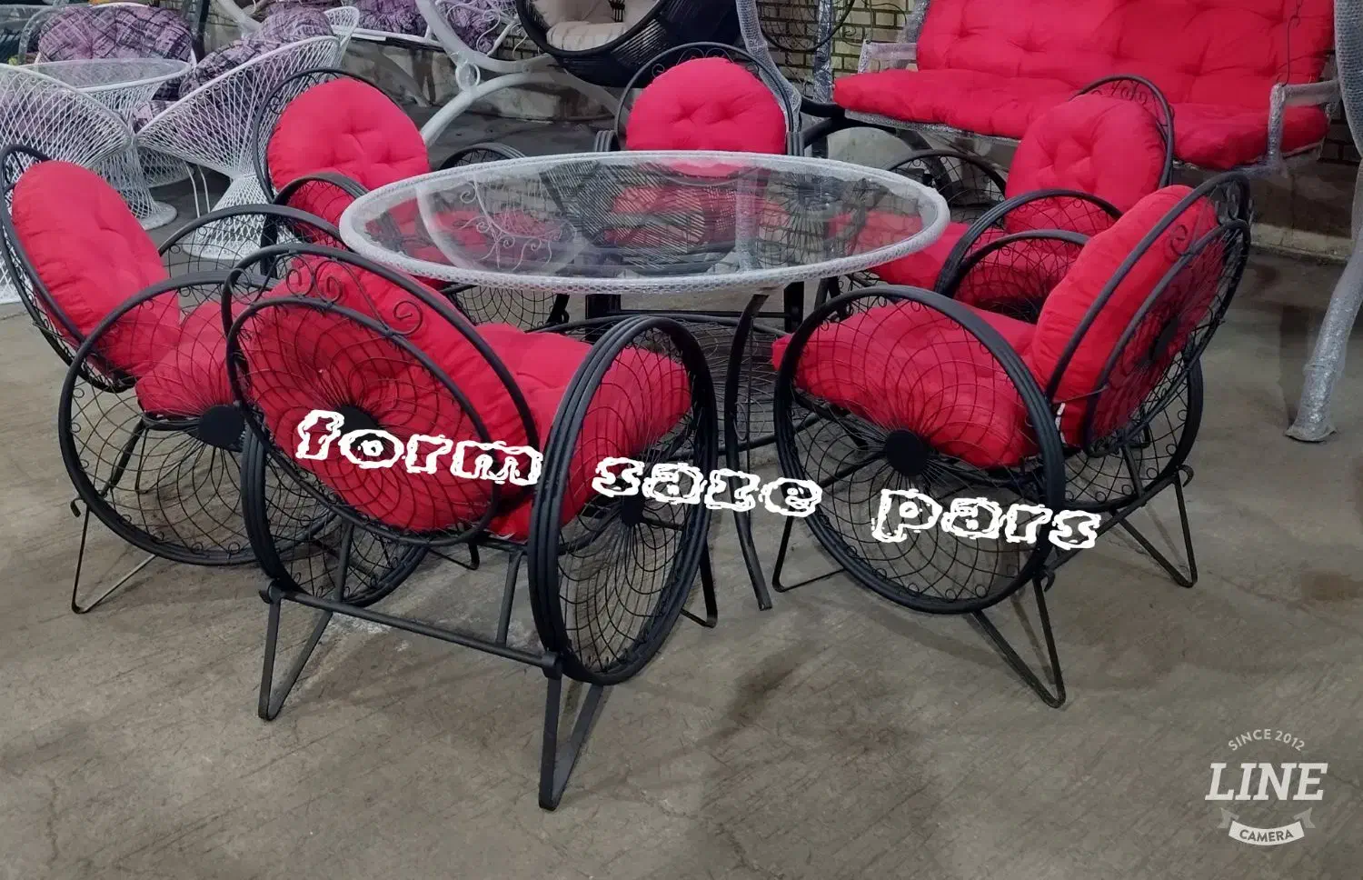 میزو صندلی باغی ویلایی گرد گلبرگ سنگین تمام نقطه|میز و صندلی غذاخوری|تهران, تهرانسر شرقی|دیوار