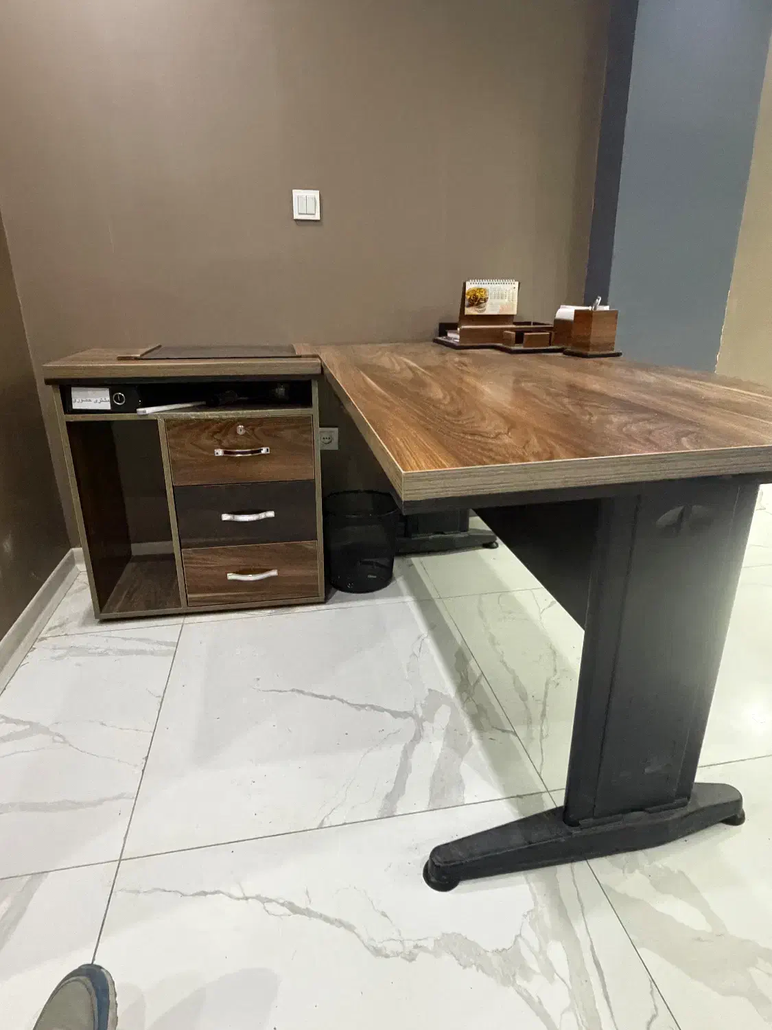 کانتر منشی با کشو ام دی اف ترک|مبلمان اداری|کرج, فاز ۲ مهرشهر|دیوار