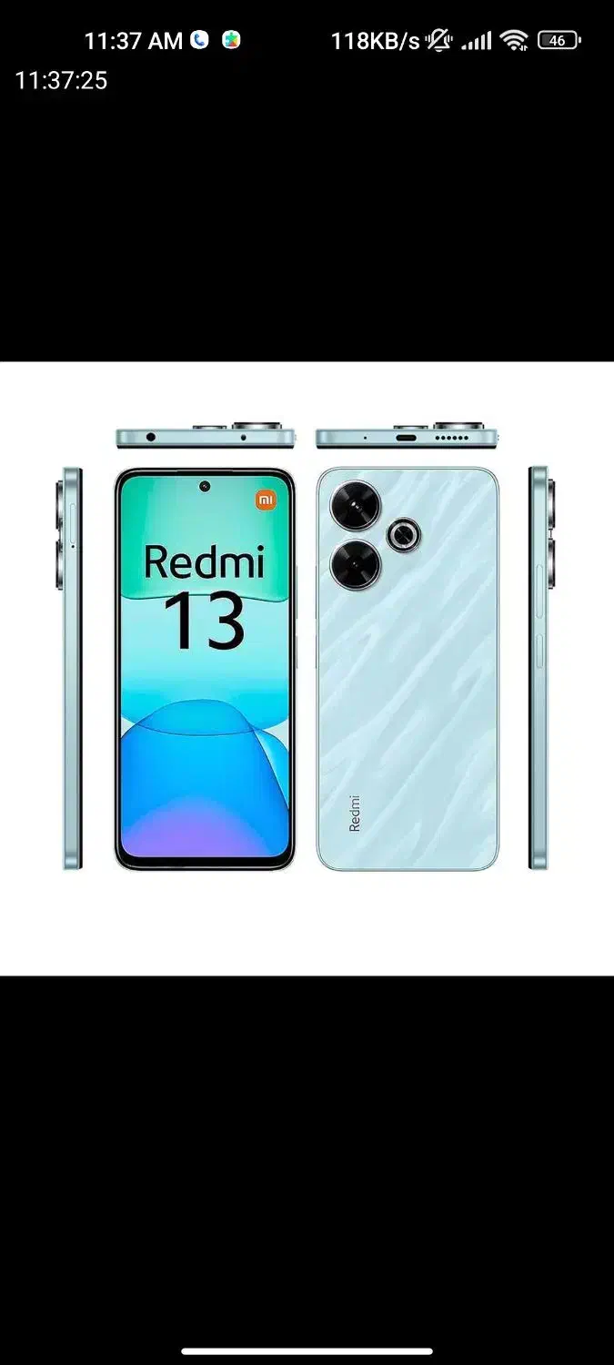 گوشی شیائومی مدلRedmi13 256G Ram8مشکی دوسیمکارت|موبایل|قزوین, |دیوار
