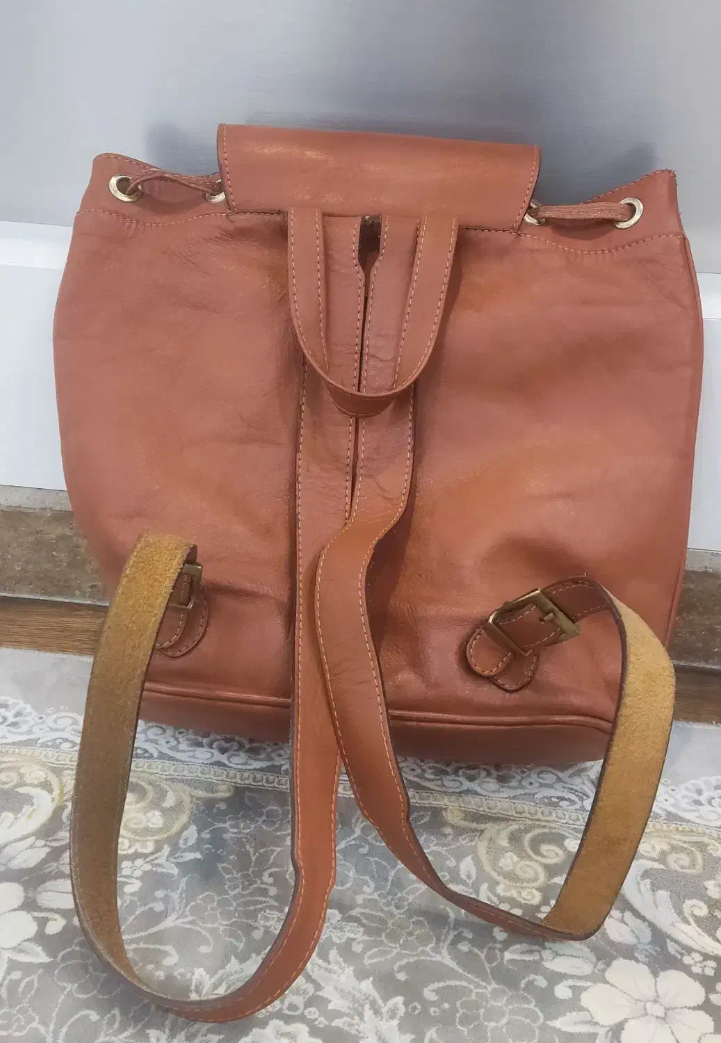 کیف کوله چرم نو نو|کیف، کفش، کمربند|الشتر, |دیوار