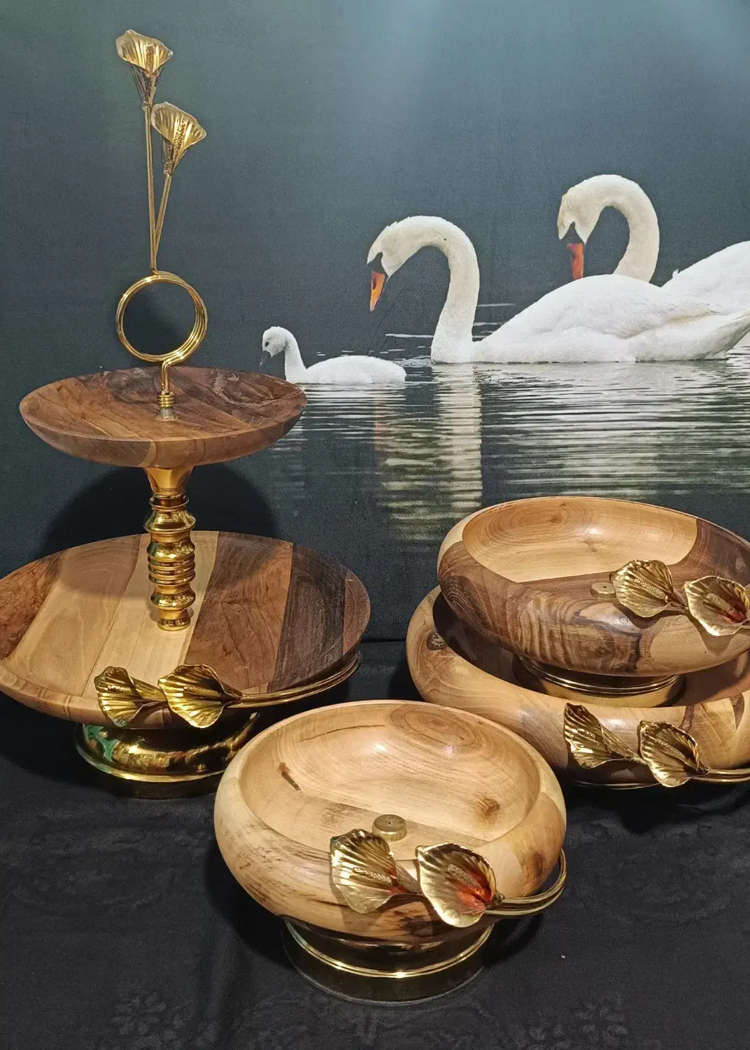 ظروف پذیرایی چوبی|ظروف سرو و پذیرایی|سنندج, |دیوار