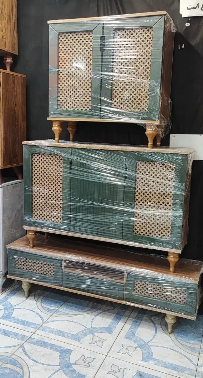 ست میز تلویزیون، کنسول و جاکفشی حصیری|بوفه، ویترین، کنسول|کرج, اسلامآباد|دیوار