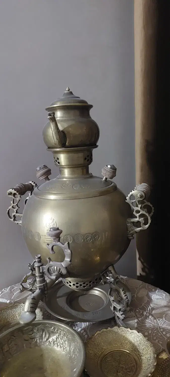 سماور مسی|سماور، چای‌ساز، قهوه‌ساز|بجنورد, |دیوار