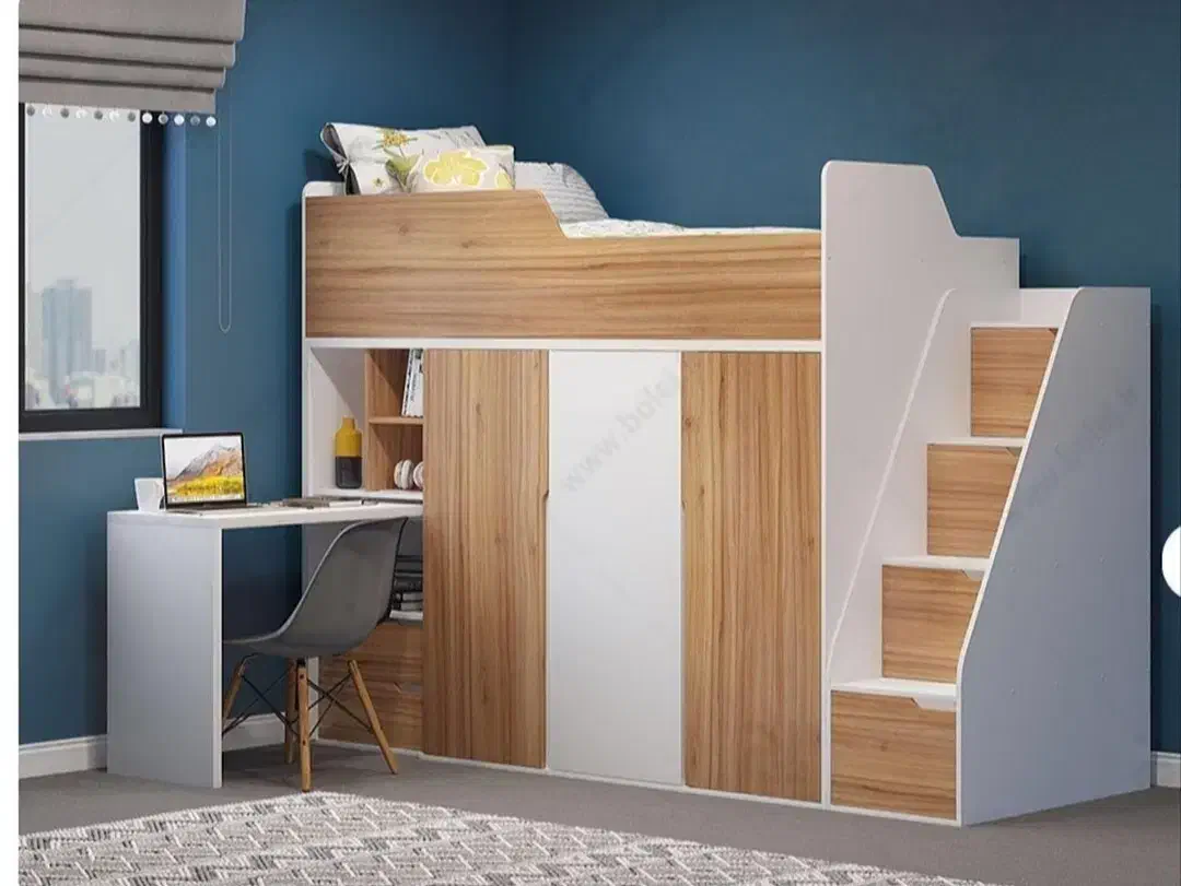 سرویس تخت خواب دوطبقه مدل فلورا|تخت و سرویس خواب|تبریز, |دیوار