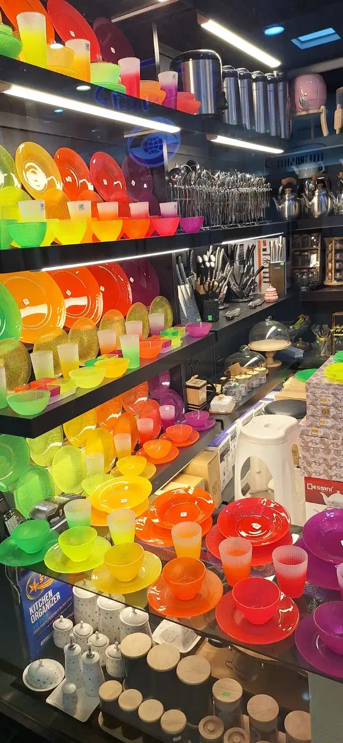 بلور رنگی|ظروف سرو و پذیرایی|مشهد, نیروی هوایی|دیوار