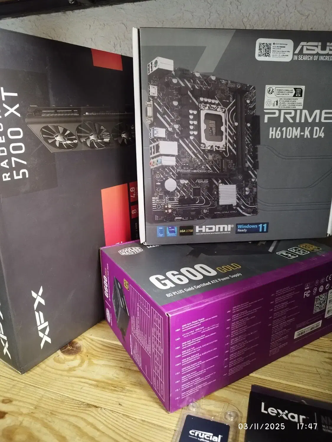 کیس گیمینگ نسل ۱۲ گرافیک 5700xt asus h610 باضمانت|رایانه رومیزی|تهران, شیخ هادی|دیوار