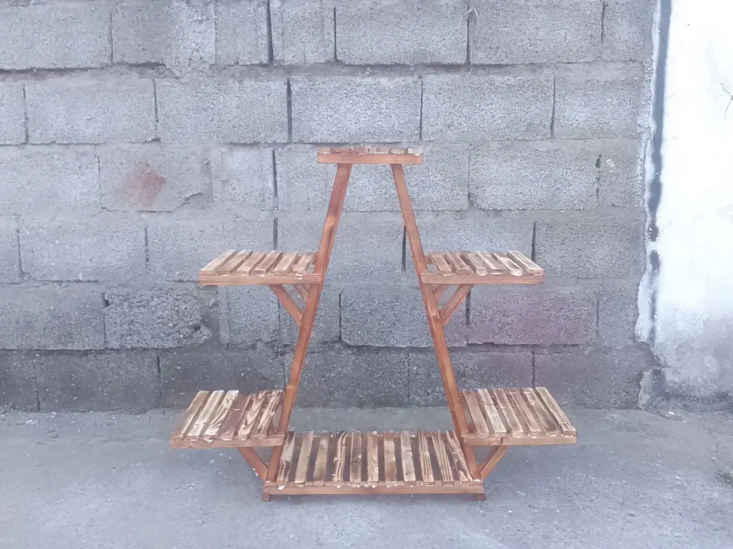 پایه گلدان چوبی|صنایع دستی و سایر لوازم تزئینی|آستانه اشرفیه, |دیوار