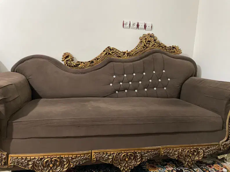 مبل سلطنتی ۷ نفره|مبلمان خانگی و میز عسلی|کازرون, |دیوار