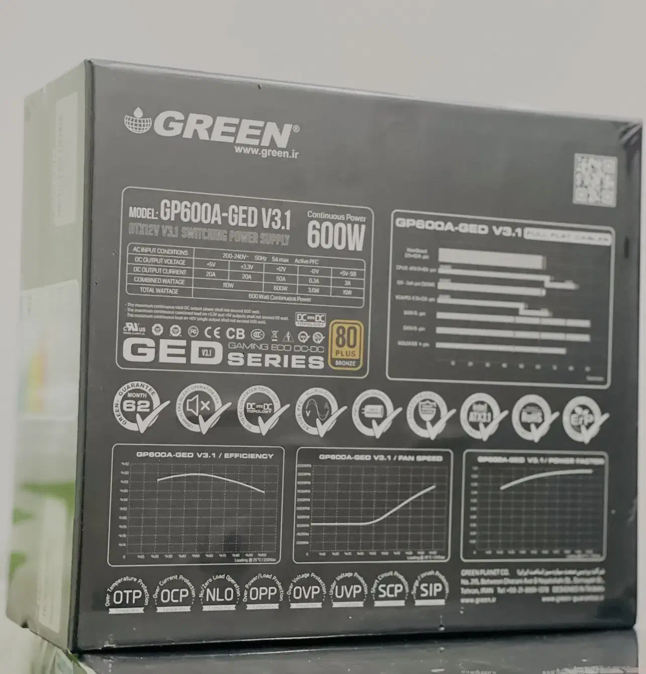 پاور ۶۰۰ وات GED گرین|قطعات و لوازم جانبی رایانه|تهران, امام زاده حسن|دیوار