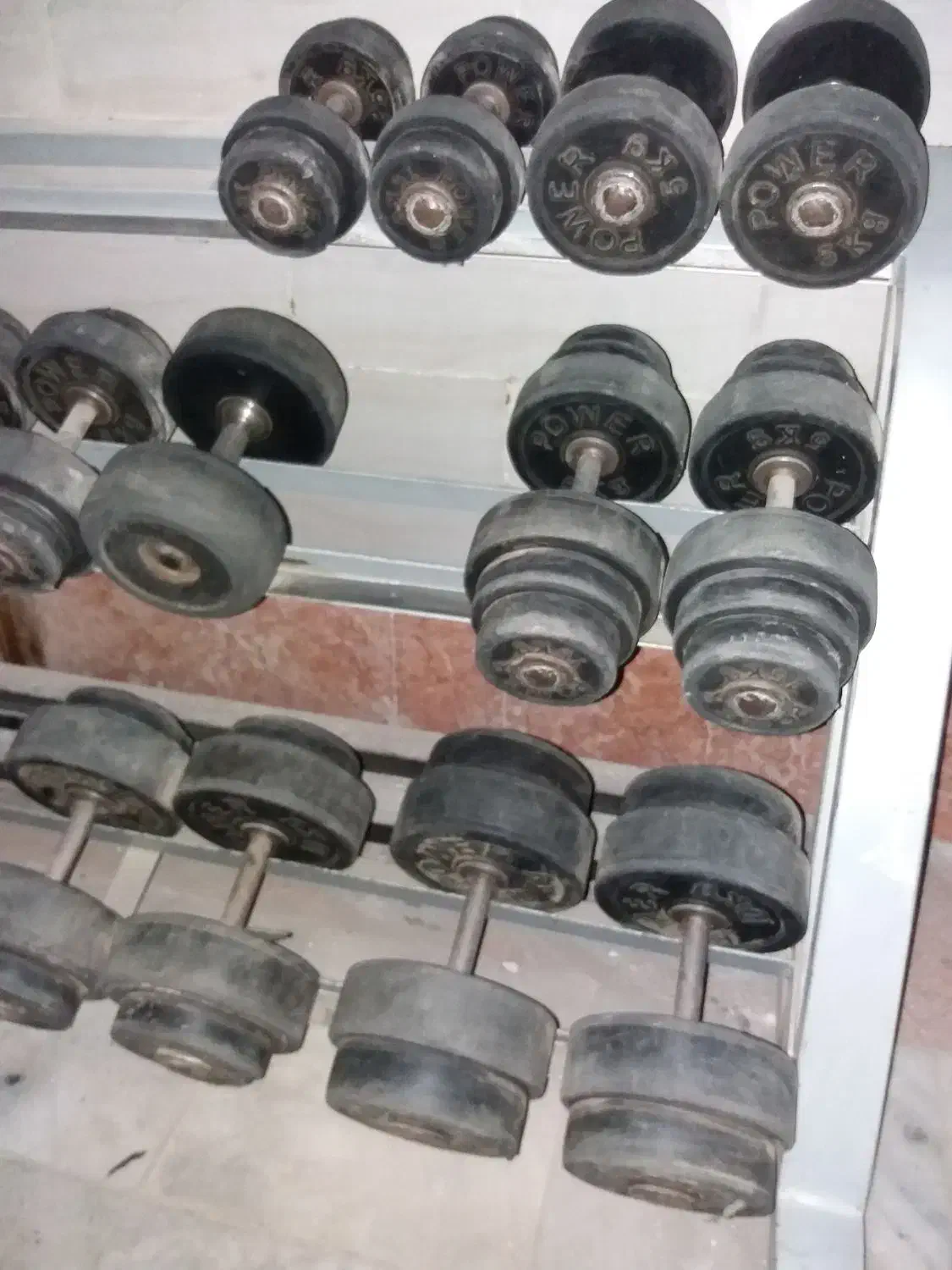 فروش دمبل باشگاهی و جا دمبلی|تجهیزات ورزشی|کرج, خرمدشت|دیوار