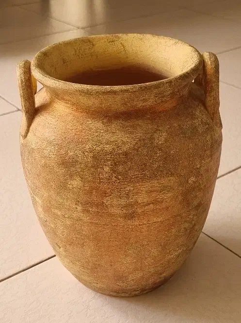 گلدان سفالی پتینه|صنایع دستی و سایر لوازم تزئینی|قم, بکایی|دیوار