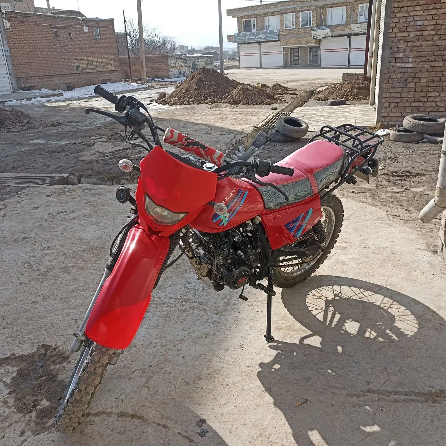 موتورسیکلت dt200 فلات|موتورسیکلت|سیلوانه, |دیوار