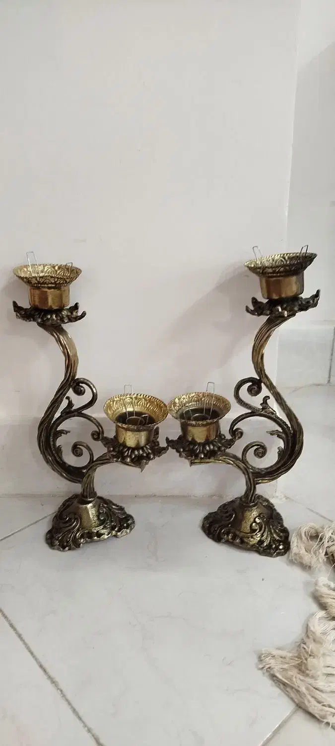 شمعدان های شیک کاملا سالم|کلکسیون اشیاء عتیقه|بیرجند, |دیوار