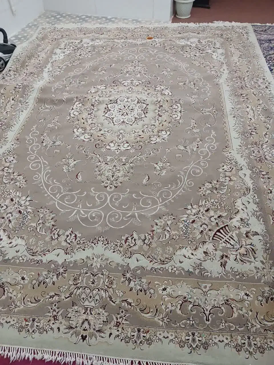 فرش۱۲متری کرم رنگ|فرش|اراک, |دیوار