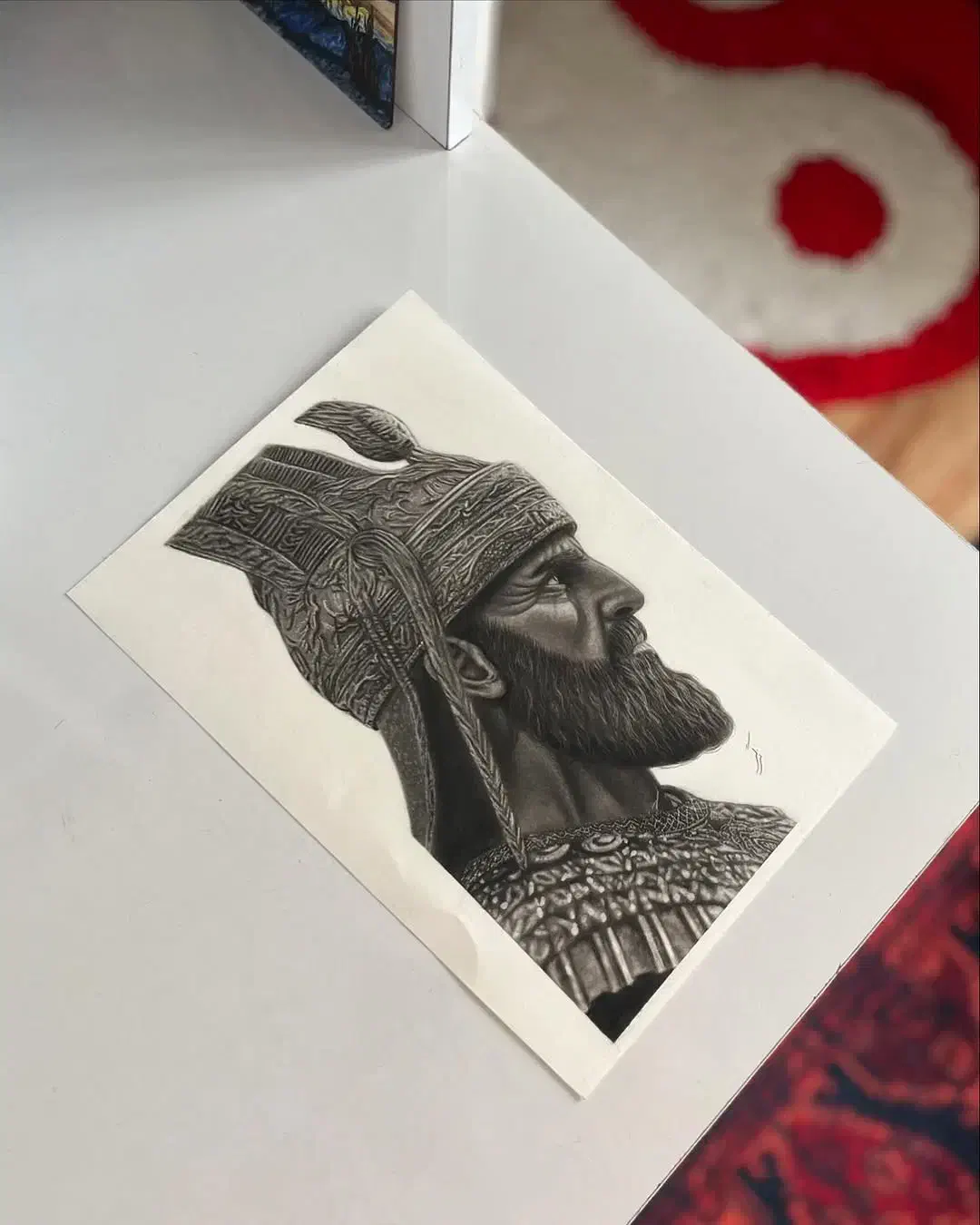 سفارش نقاشی چهره سیاه قلم|تابلو، نقاشی، عکس|چناران, |دیوار