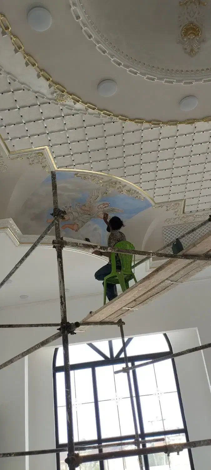 پتینه کاری و ورقطلای داخل ساختمان +نقاشی ساختمان|خدمات پیشه و مهارت|ساری, |دیوار