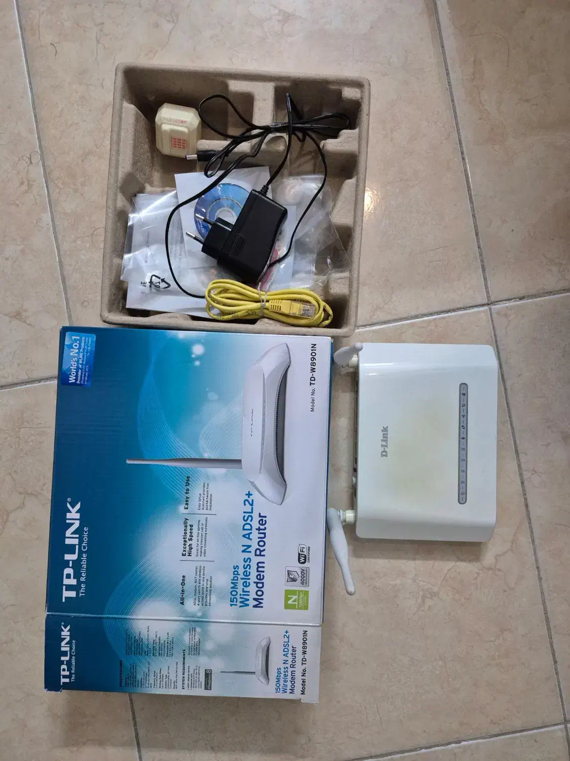 مودم روتر ADSL2+ بیسیم TP-LINK|مودم و تجهیزات شبکه|یزد, |دیوار