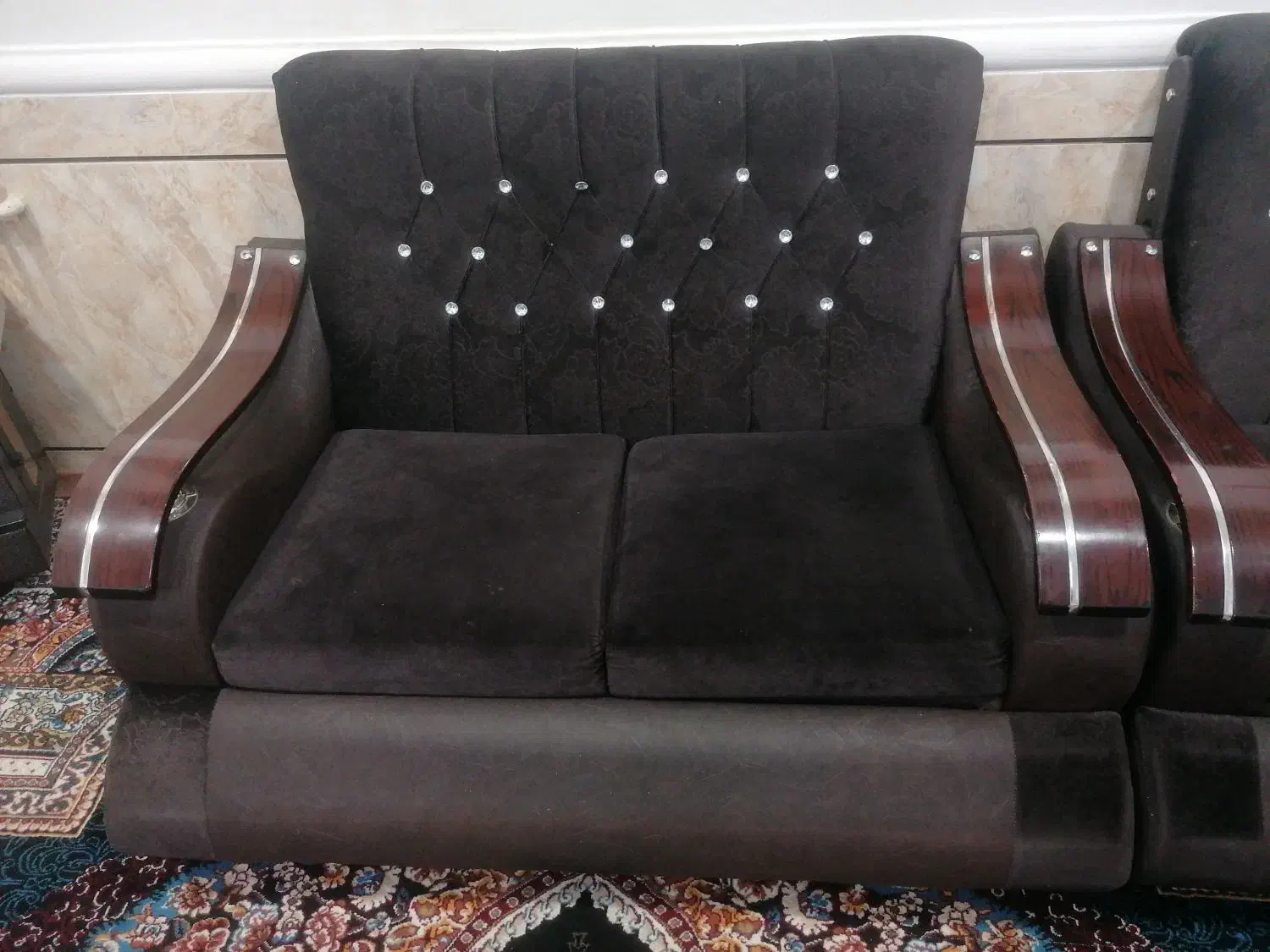 مبل 7 نفره مارک راش سالم و مرتب|مبلمان خانگی و میز عسلی|کوهمره, |دیوار