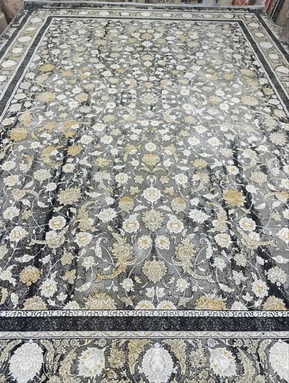 فرش ۱۲۰۰ شانه تراکم ۳۶۰۰ لوکس تمام اکرولیک با هدیه|فرش|دورود, |دیوار