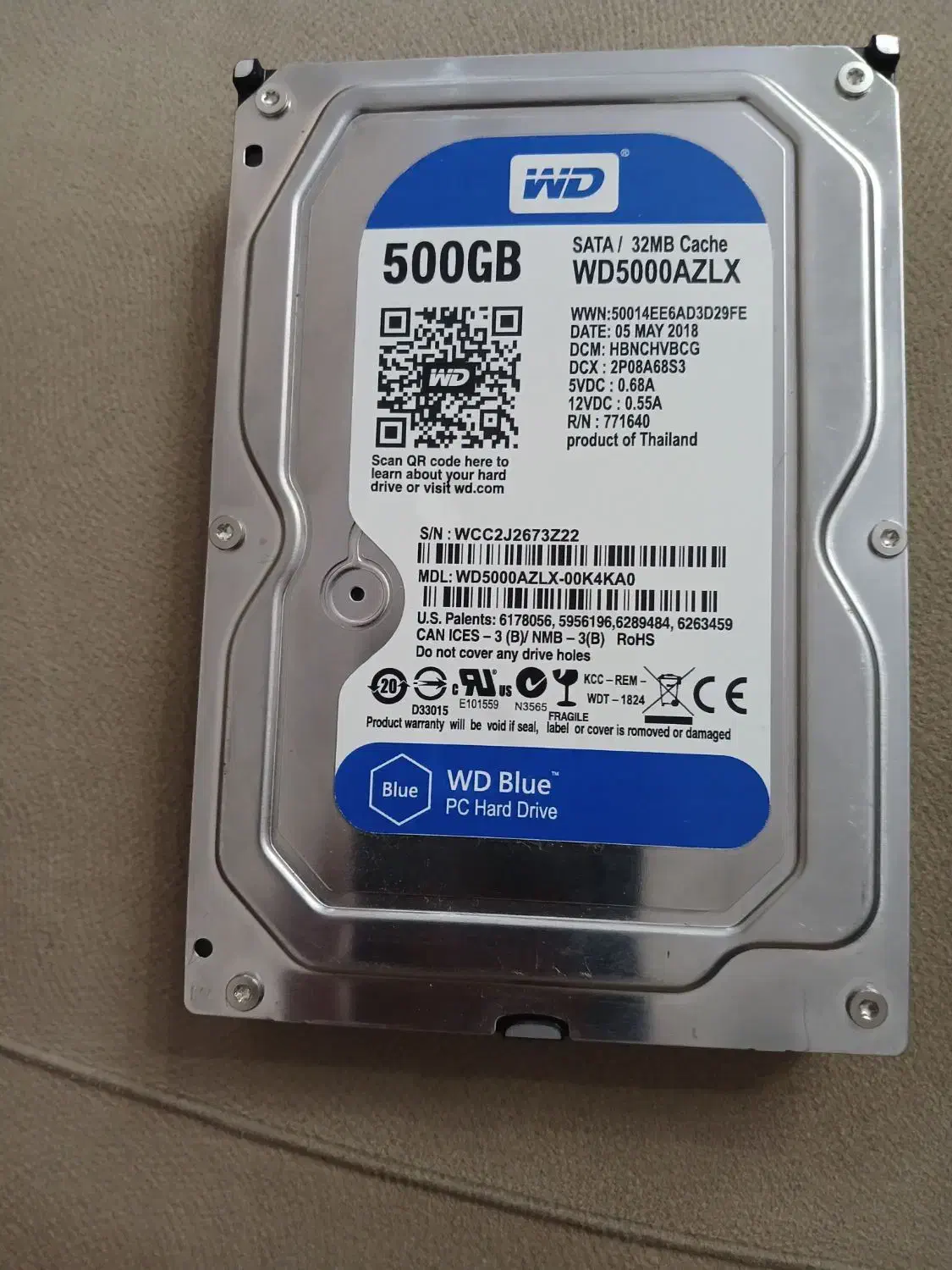 هارد  2عدد 500G|قطعات و لوازم جانبی رایانه|فردیس, شهرک ۱۱۰|دیوار