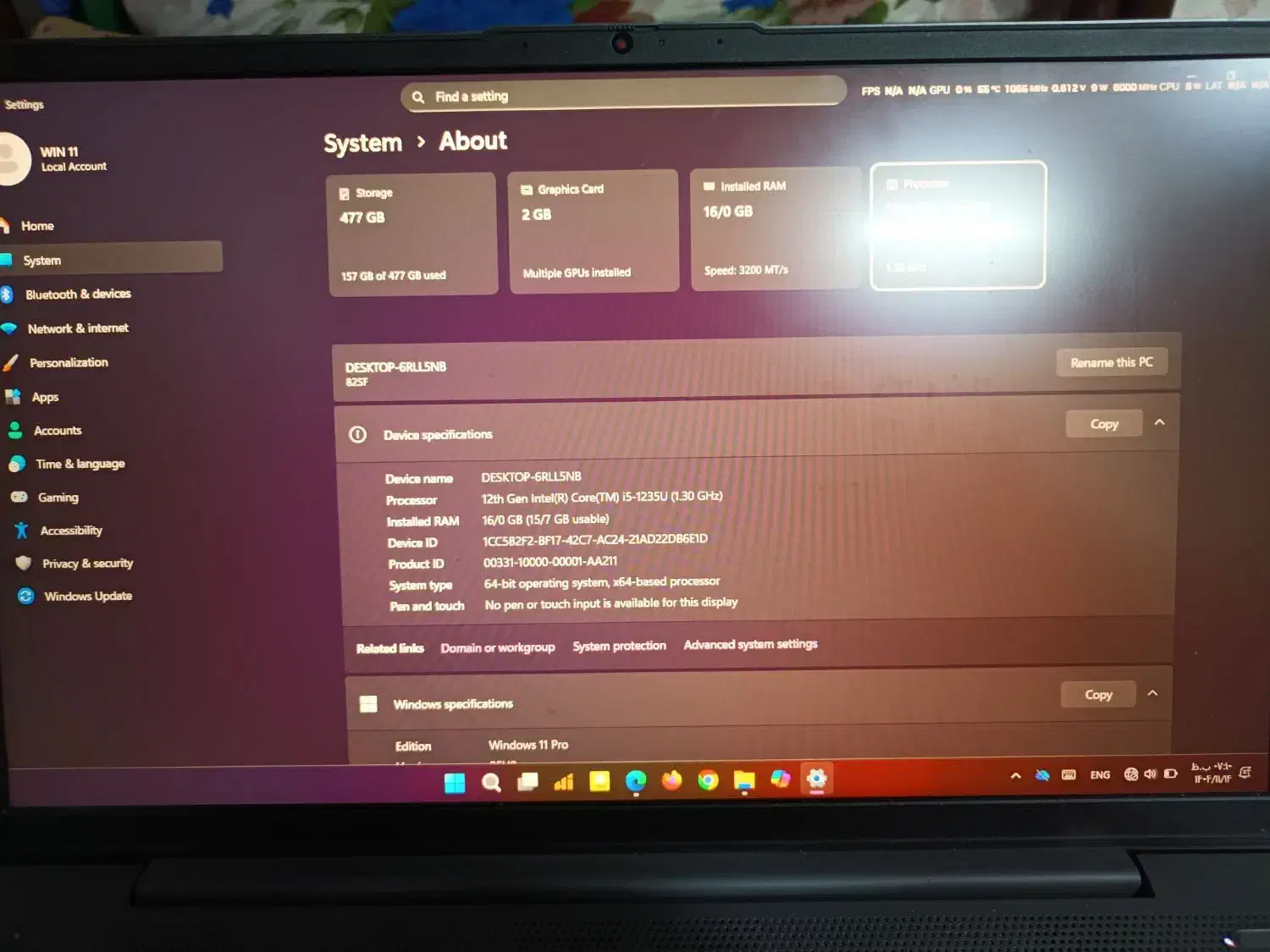 Lenovo IdeaPad 5 i5-1235U mx550|رایانه همراه|اهواز, کیانپارس |دیوار