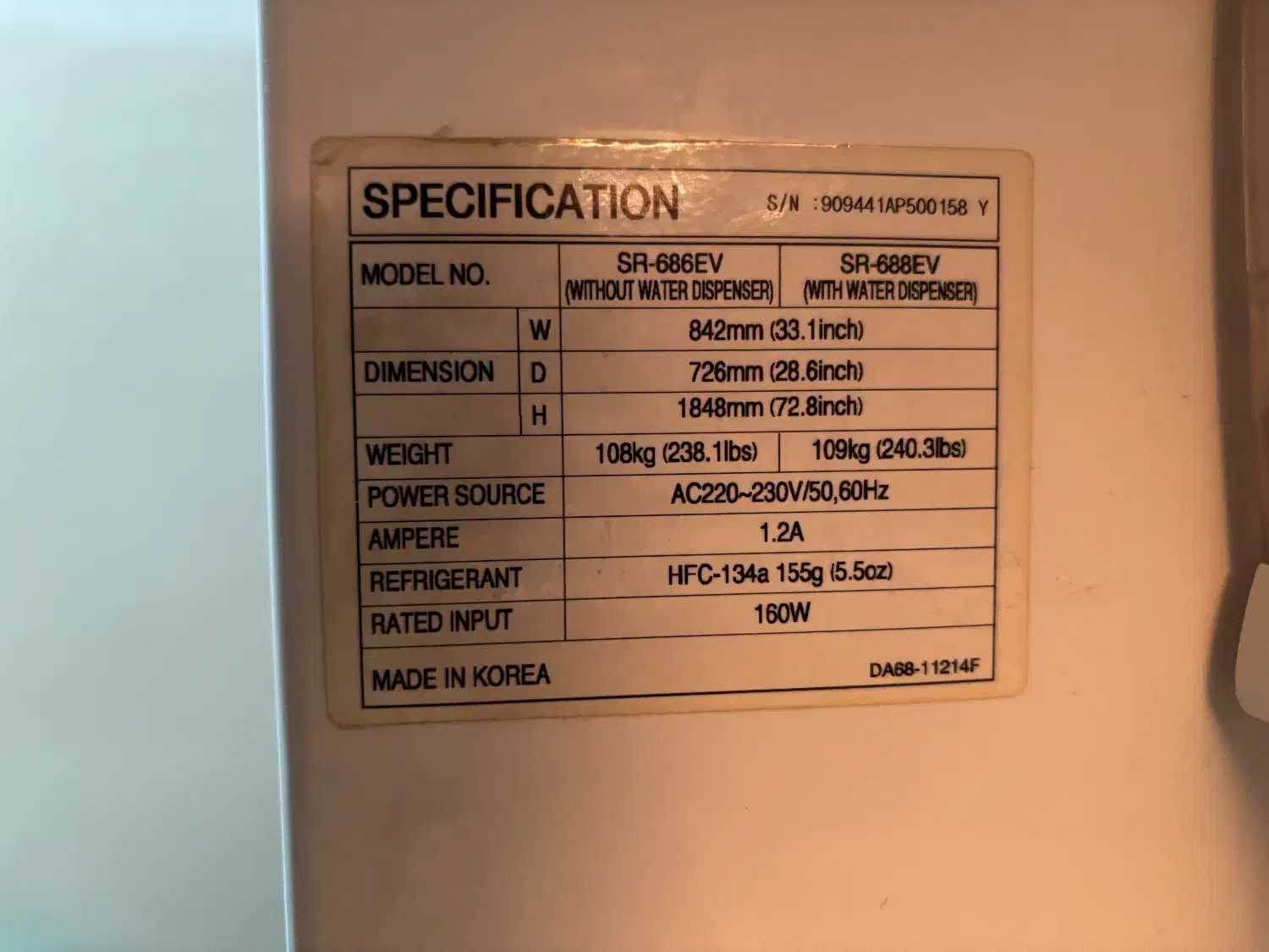 یخچال فریزر سامسونگ SR688EV|یخچال و فریزر|اسلامشهر, شهرک واوان|دیوار