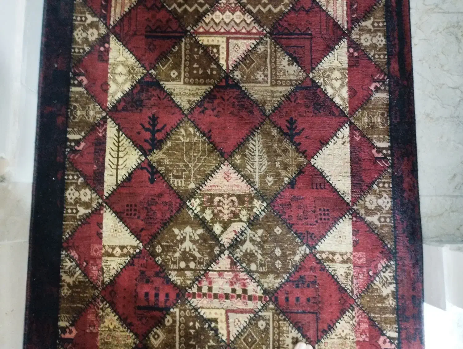 گلیم آشپزخانه یا راهرو|گلیم، جاجیم، گبه|زنجان, |دیوار