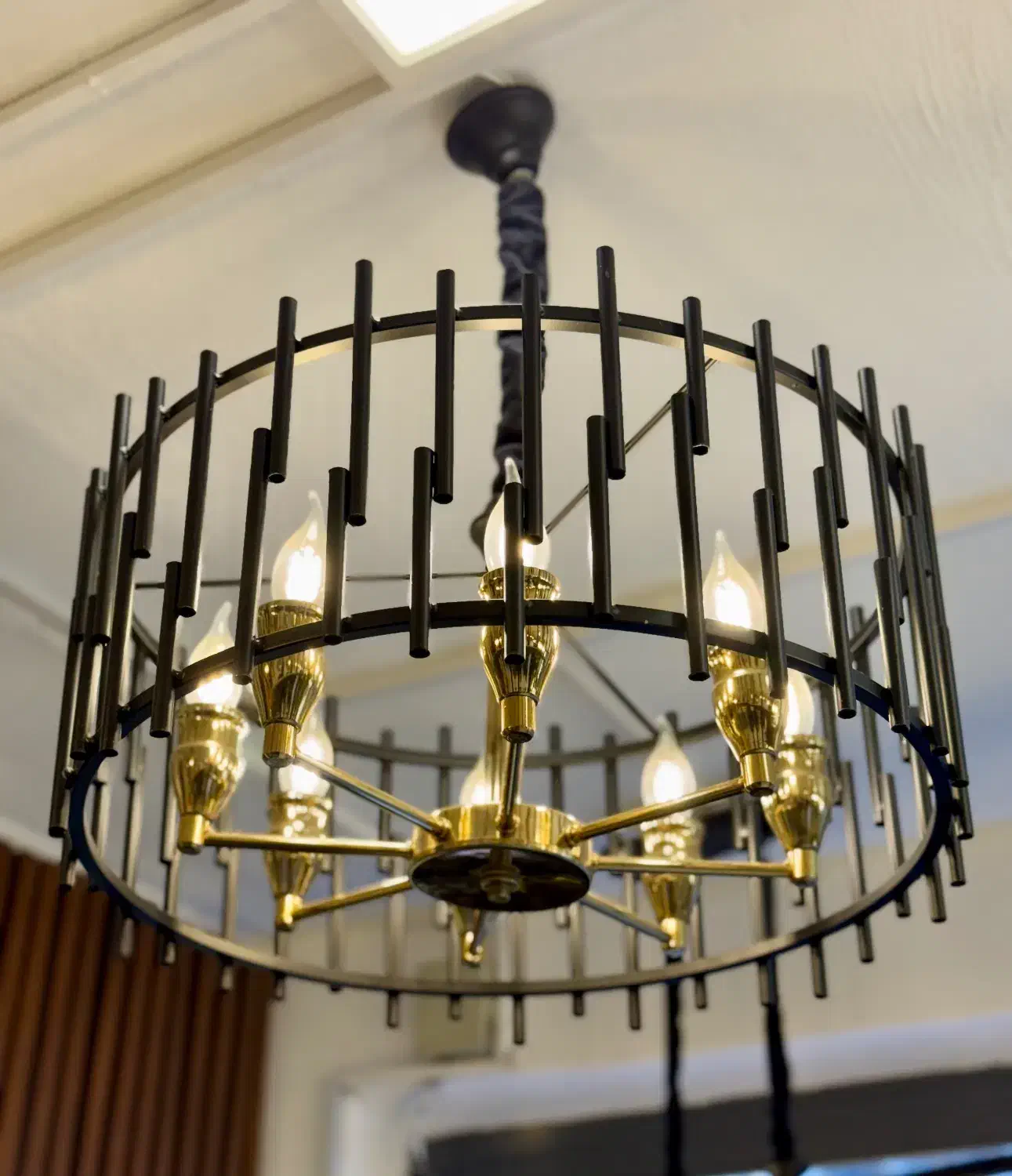 لوستر نئونی،چوبی،فلزی|لوستر و چراغ آویز|اردبیل, |دیوار