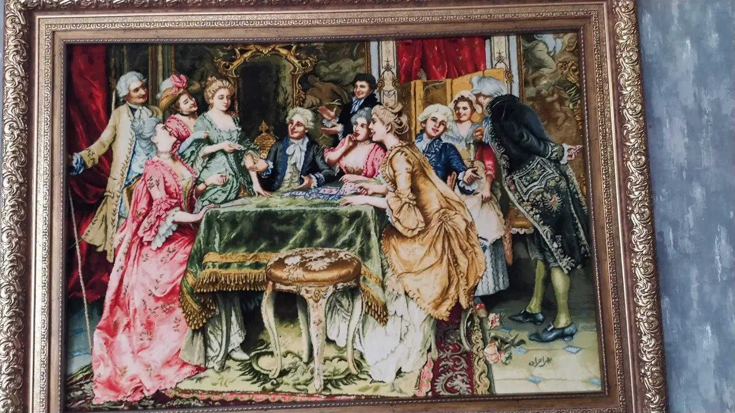 تابلو فرش دستباف تبریز چله ابریشم تبریز|تابلو فرش|اسلام‌شهر, شهرک واوان|دیوار