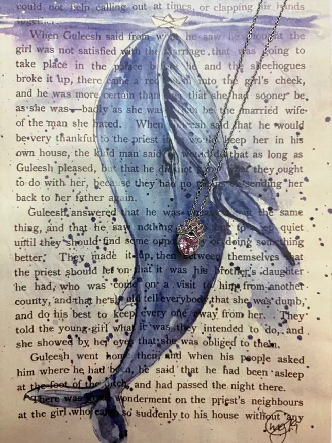 گردنبند جواهری قلب راپونزل رنگثابت استیل|بدلیجات|تهران, امام زاده حسن|دیوار