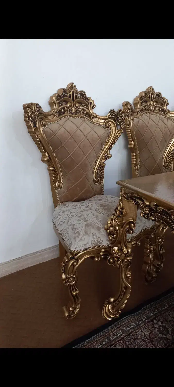 نهار خوری ۶ نفره مدل سلطنتی نو|میز و صندلی غذاخوری|مشگین شهر, |دیوار