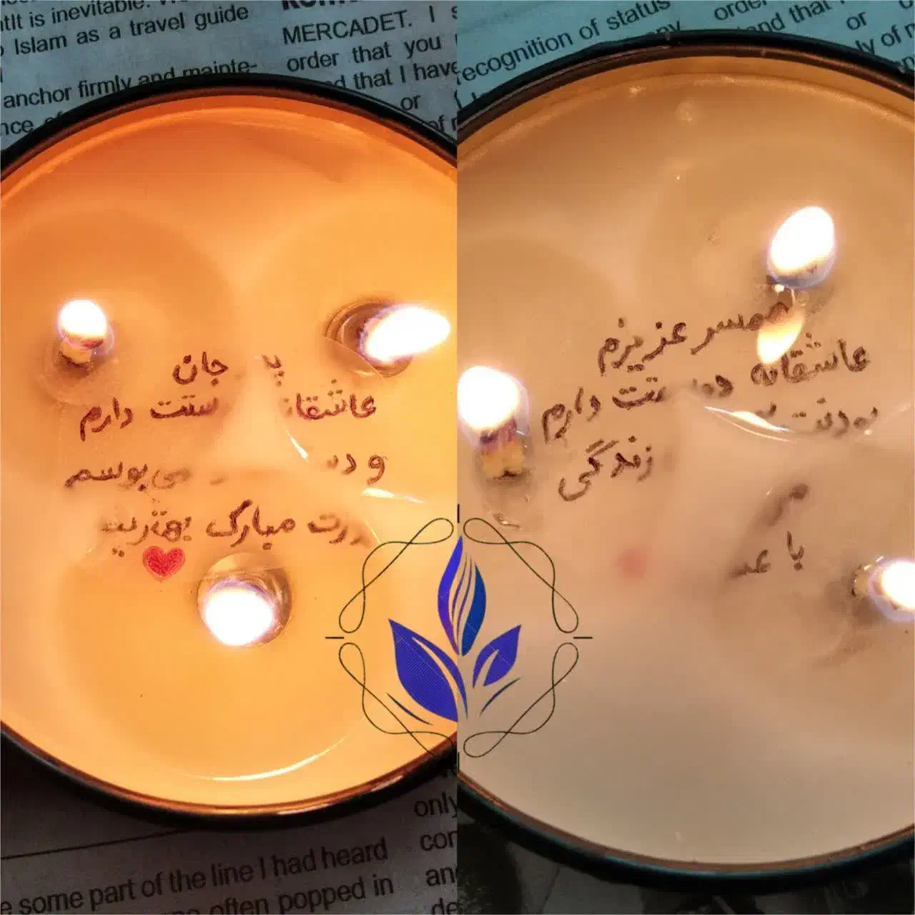 شمع سوپرایز روز پدر|صنایع دستی و سایر لوازم تزئینی|اصفهان, شمس آباد|دیوار