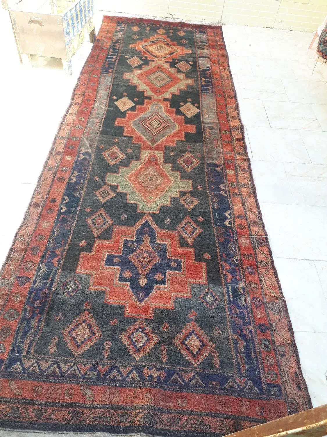 فرش دست بافت قدیمی|فرش|یزد, |دیوار