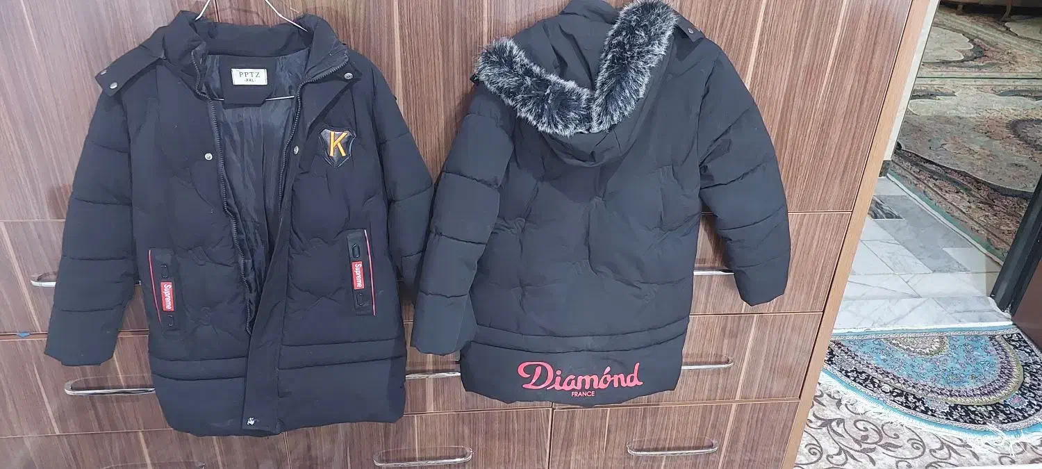 2عدد کاپش درجه یک خارجی نوفقط کوچک شدبرای10تا11سال|لباس|قروه, |دیوار