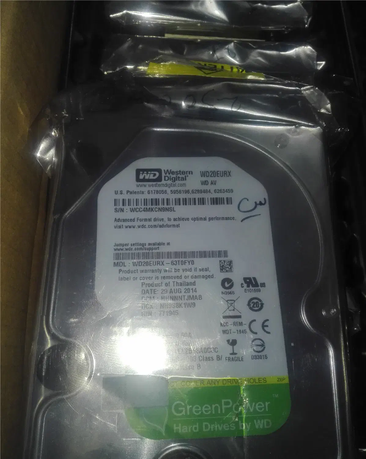 هارد اینترنال 2 ترابایت وسترن گرین|قطعات و لوازم جانبی رایانه|نیشابور, مدرس|دیوار