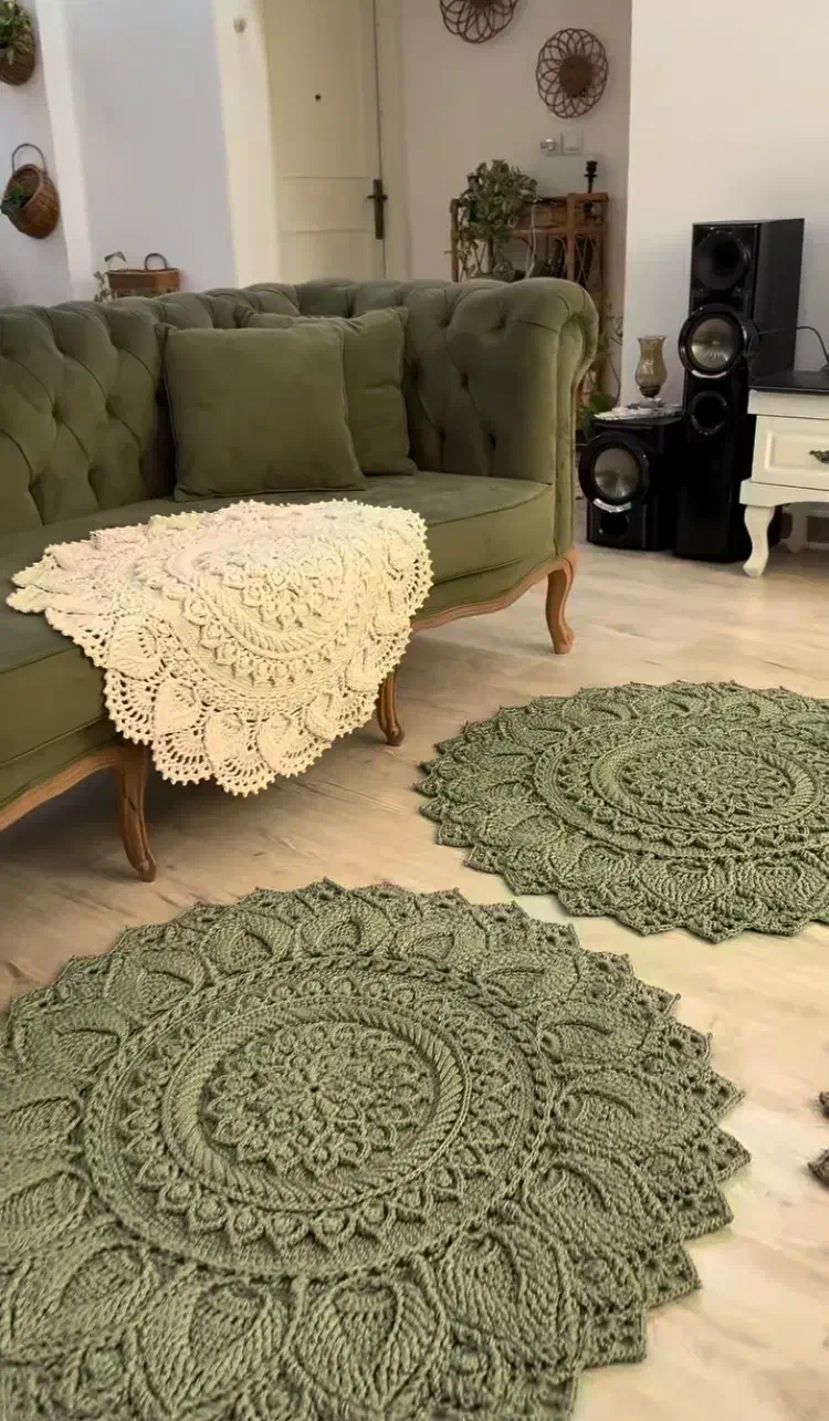 فرشینه دستبافت ماندلا بافی|گلیم، جاجیم، گبه|تهران, گلستان (شهرک راه آهن)|دیوار