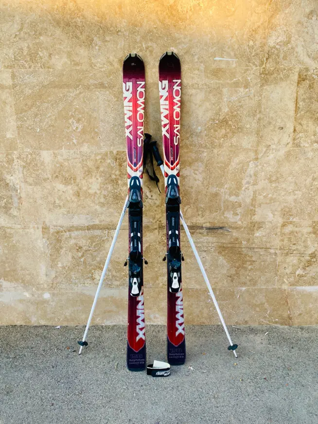 اسکی الپاین سالومون Salomon قد158Cm+باتوم Atomic|ورزشهای زمستانی|تهران, زعفرانیه|دیوار