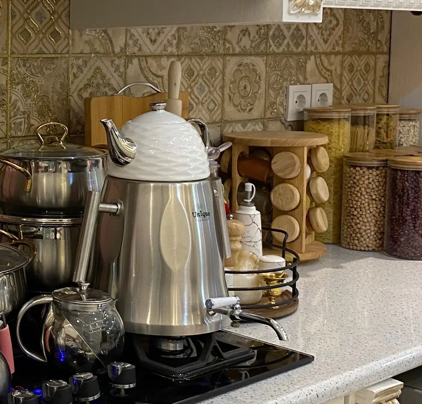 کتری قوری یونیک خارجی بسیار شیک|قوری، کتری، قهوهساز دستی|مشهد, عبادی|دیوار