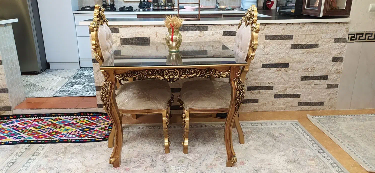 میز ناهارخوری سلطنتی ۴ نفره شیک و خاص|میز و صندلی غذاخوری|قدس, شهرقدس|دیوار