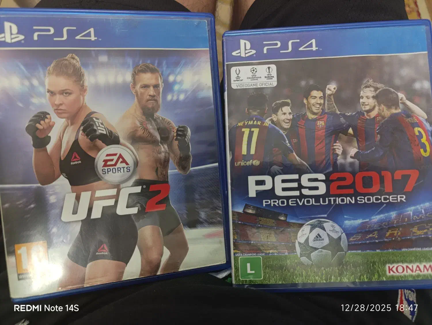 دیسک pes2017 وufc2|کنسول، بازی ویدئویی و آنلاین|تهران, زرکش|دیوار