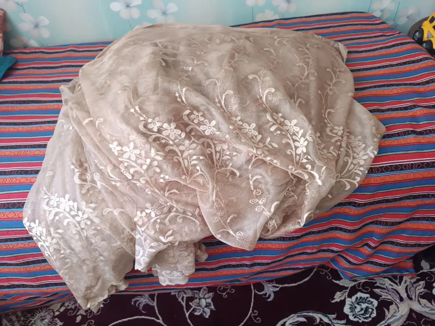 پرده|پرده، رانر، رومیزی|مشهد, حجاب (شهرک غرب)|دیوار