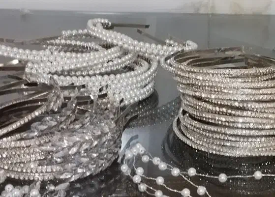 تل فلزی ونگین دار|زیورآلات و اکسسوری|ابهر, |دیوار