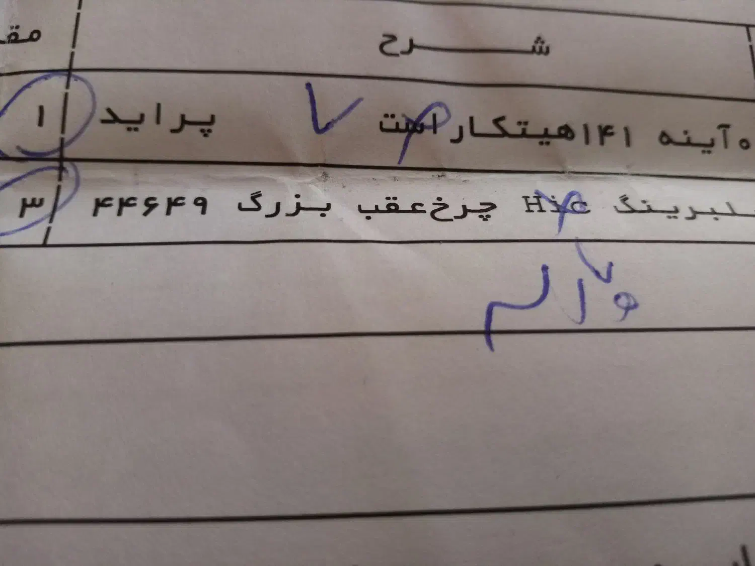 فروش لوازم یدکی فوری|قطعات یدکی و لوازم جانبی|گلمکان, |دیوار