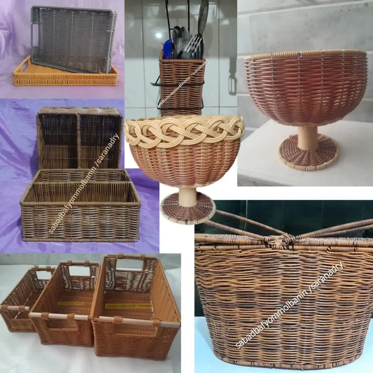 سبدهای زیبا|صنایع دستی و سایر لوازم تزئینی|آران و بیدگل, |دیوار