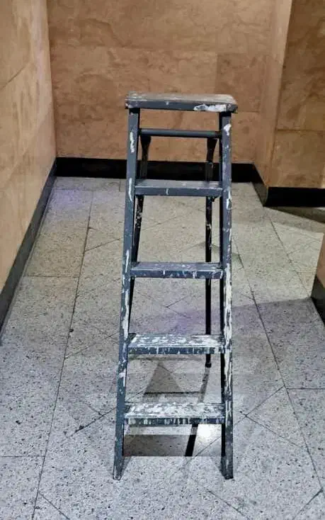 نردبان یکی بخردوتا ببر|ابزارآلات|تهران, دریاچه شهدای خلیج فارس|دیوار