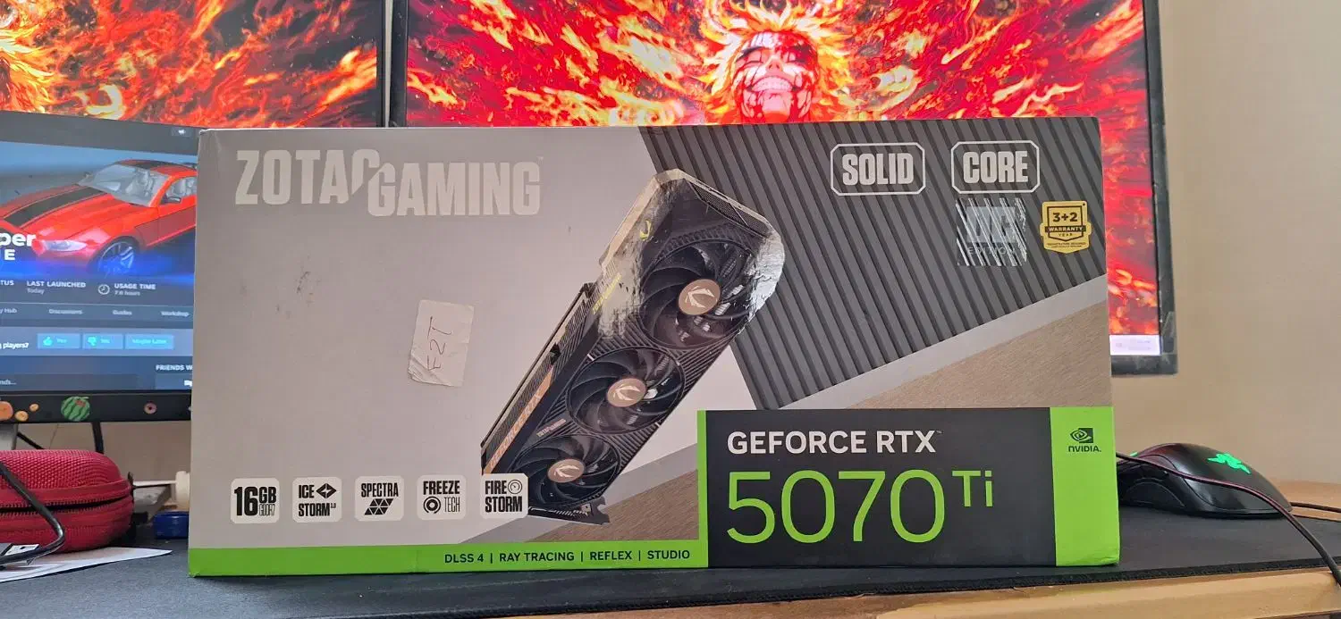 RTx 5070ti zotac|قطعات و لوازم جانبی رایانه|تهران, شهرک شریعتی|دیوار