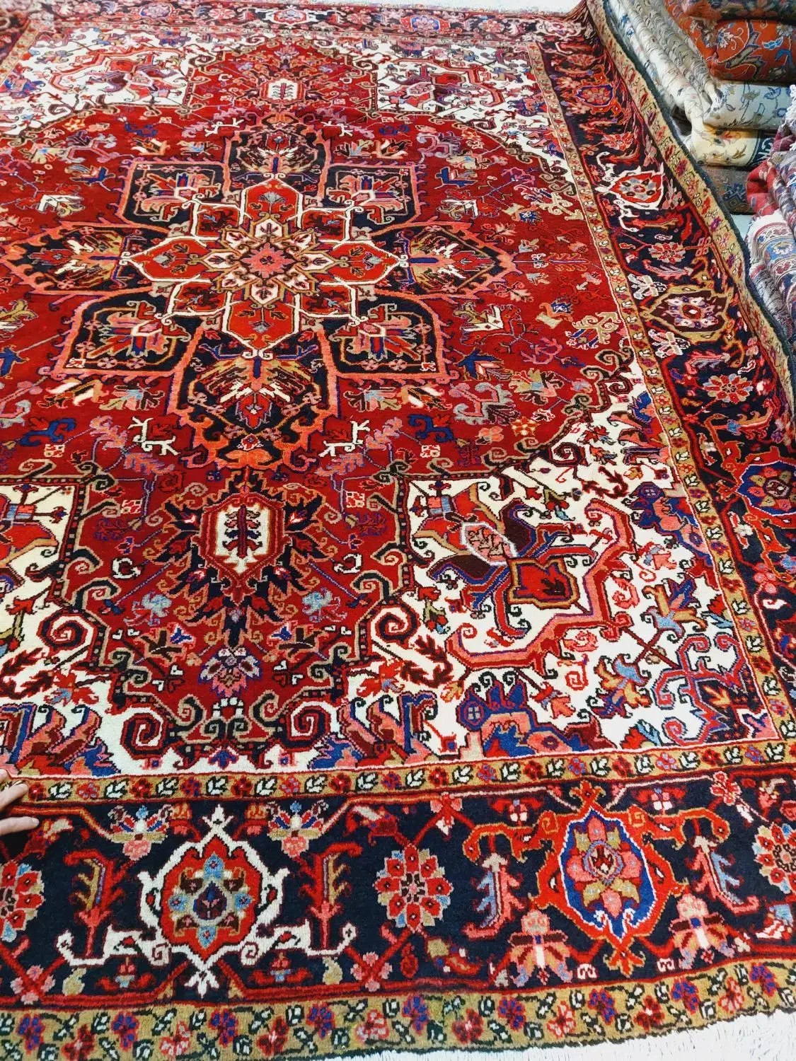 فرش ۹متری هریس رنگ گیاهی ،گوشتدار وعالی|فرش|تهران, بازار|دیوار