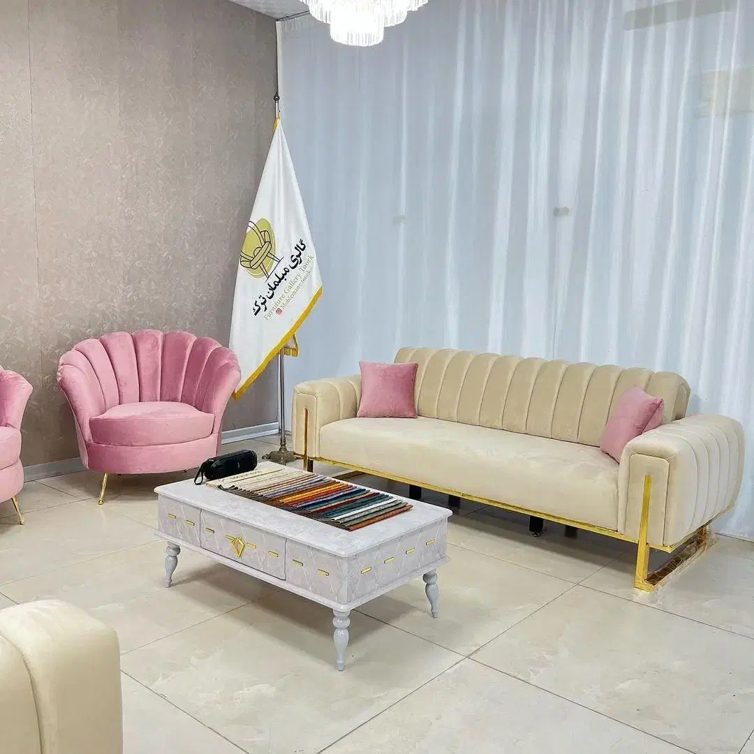 مبل چستر صدفی کد ۰۱۲|مبلمان خانگی و میز عسلی|زنجان, |دیوار