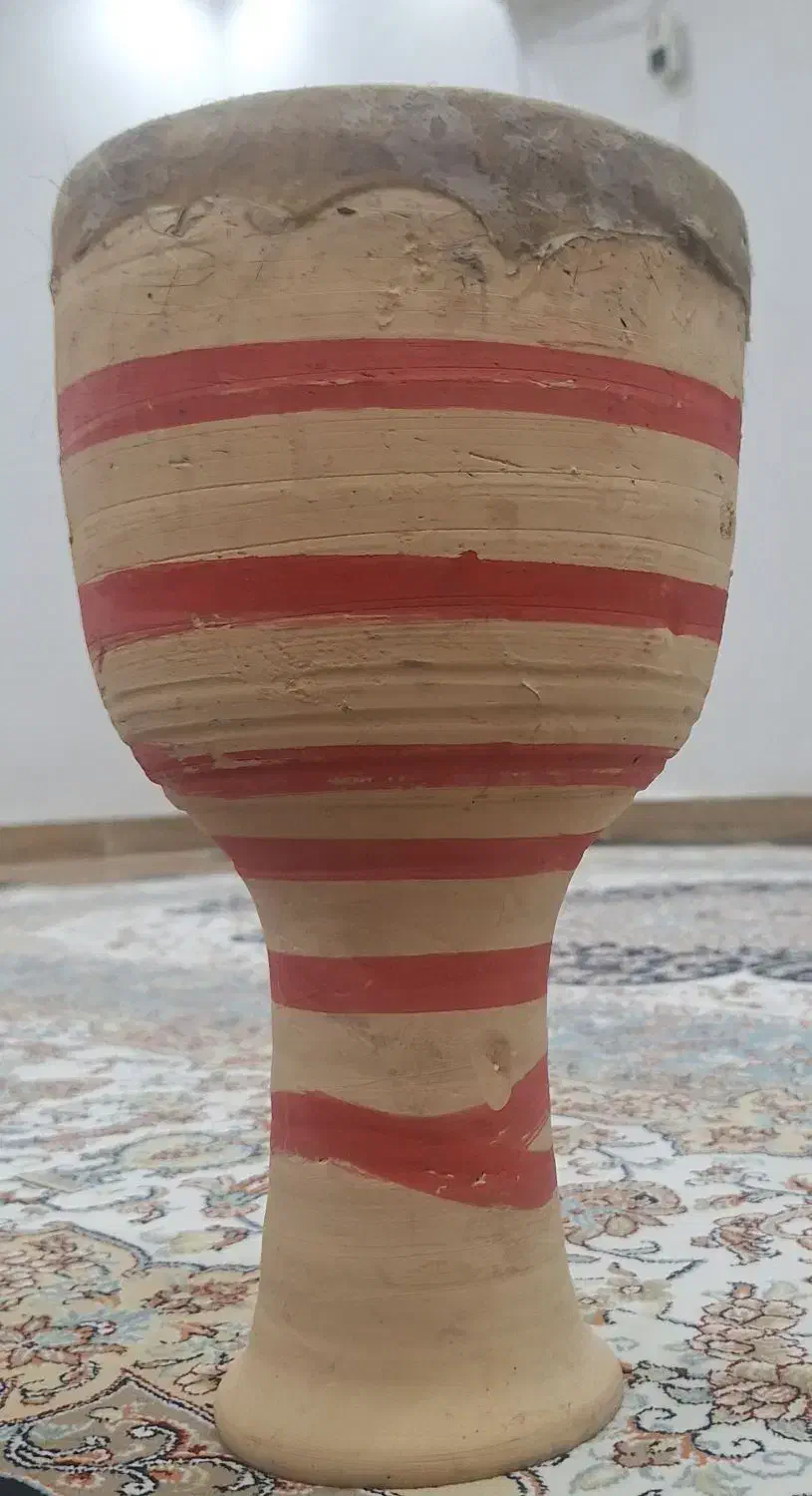 تمبک تنه گلی بفروش میرسد|سازهای سنتی|دوگنبدان, |دیوار